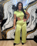 LIGHT GREEN SET (TOP & PANTALON)