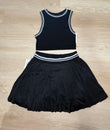LOVE BLACK SKIRT SET
