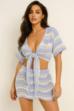 BABY BLUE SKIRT SET (HAND-SEWN)