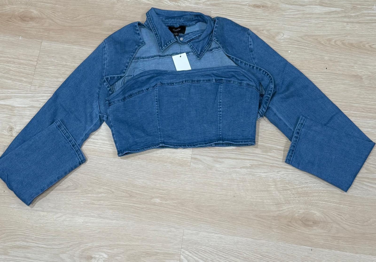 CROP DENIN TOP & JACKET