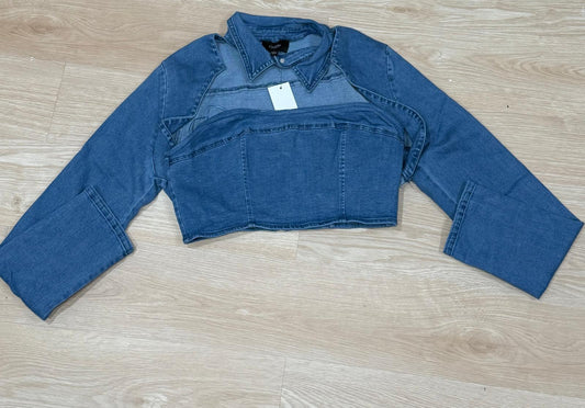 CROP DENIN TOP & JACKET